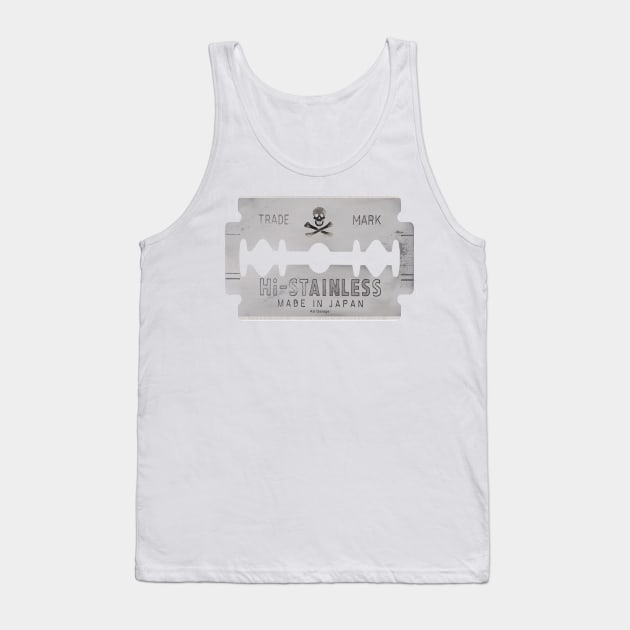 Vintage Razor Blade Retro Music Classic Tank Top by PlanetMonkey